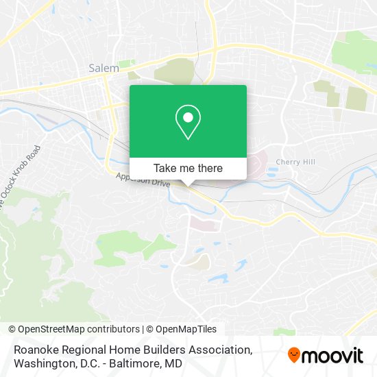 Roanoke Regional Home Builders Association map