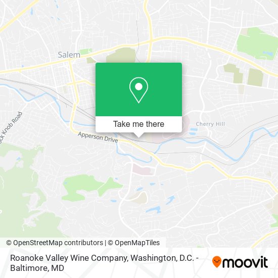 Roanoke Valley Wine Company map