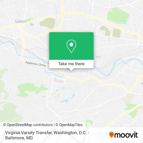 Virginia Varsity Transfer map