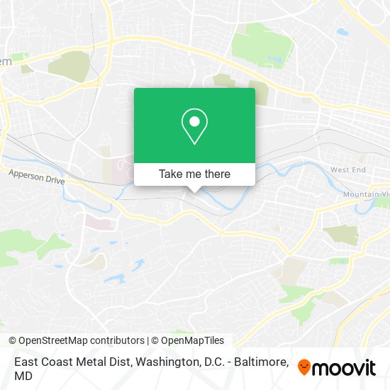 East Coast Metal Dist map