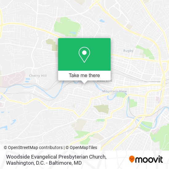 Woodside Evangelical Presbyterian Church map