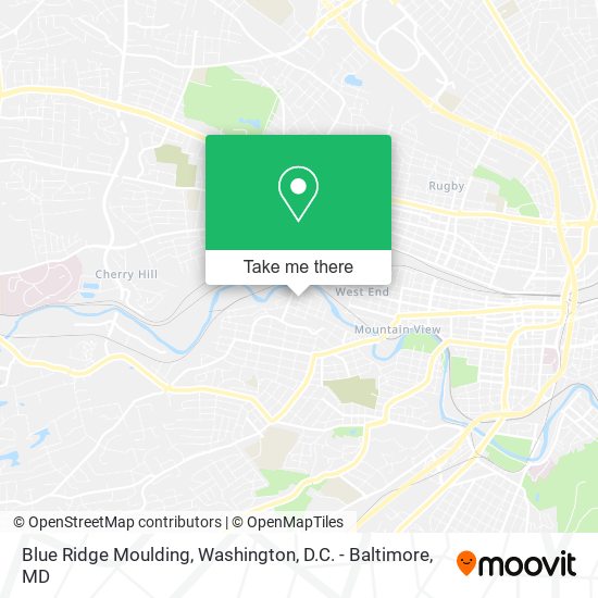 Blue Ridge Moulding map