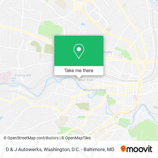 D & J Autowerks map