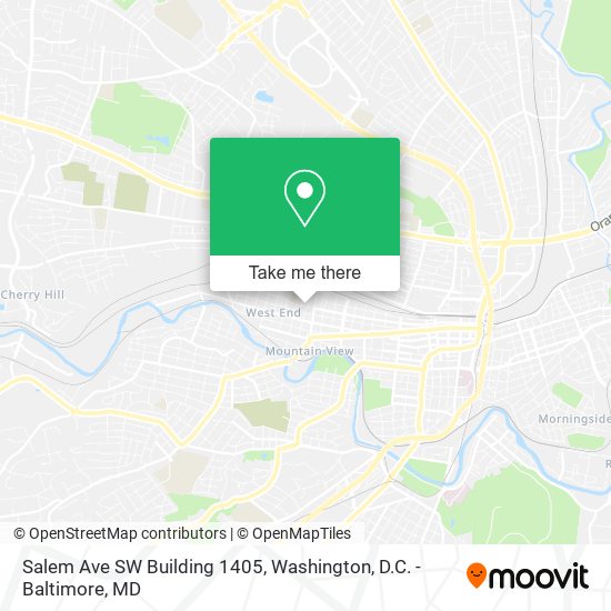 Mapa de Salem Ave SW Building 1405