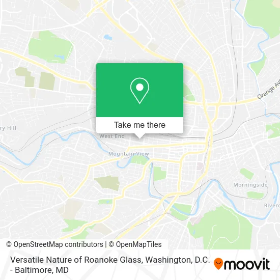 Versatile Nature of Roanoke Glass map