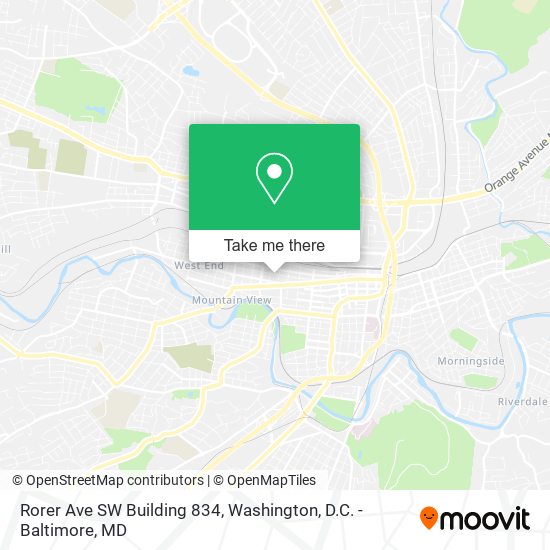 Mapa de Rorer Ave SW Building 834