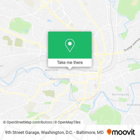 Mapa de 9th Street Garage