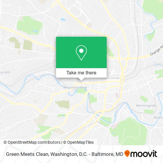Green Meets Clean map