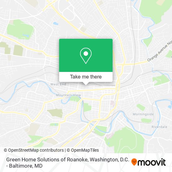 Green Home Solutions of Roanoke map