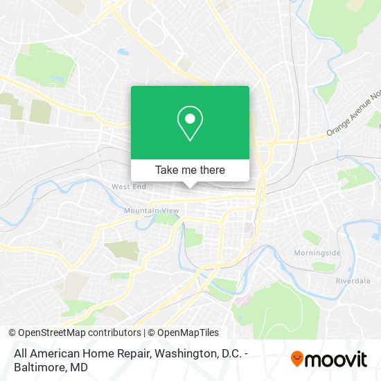 Mapa de All American Home Repair