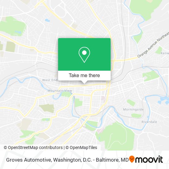 Mapa de Groves Automotive