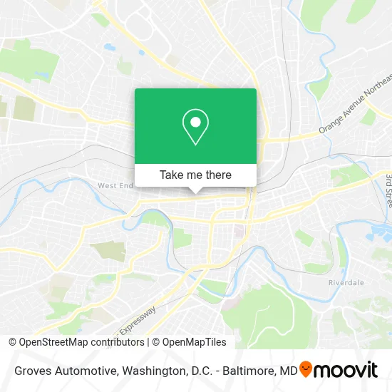 Groves Automotive map