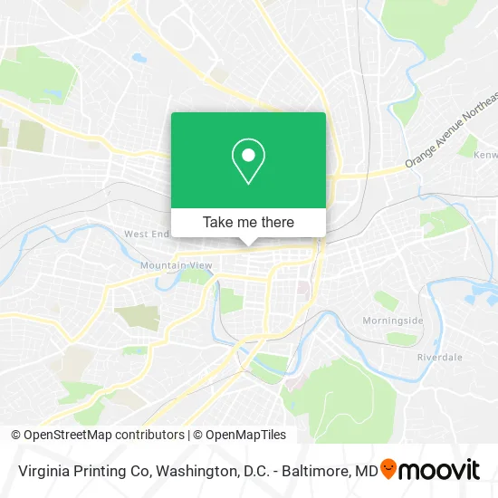 Mapa de Virginia Printing Co
