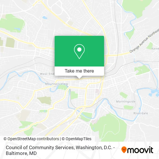 Mapa de Council of Community Services