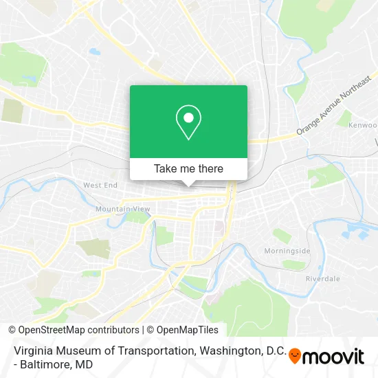 Mapa de Virginia Museum of Transportation