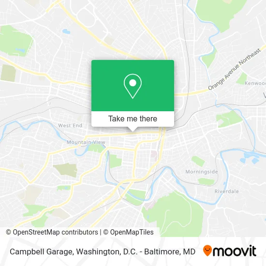 Campbell Garage map