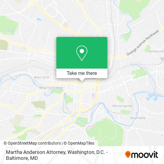 Martha Anderson Attorney map