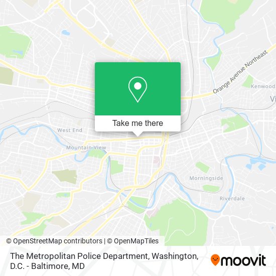 The Metropolitan Police Department map