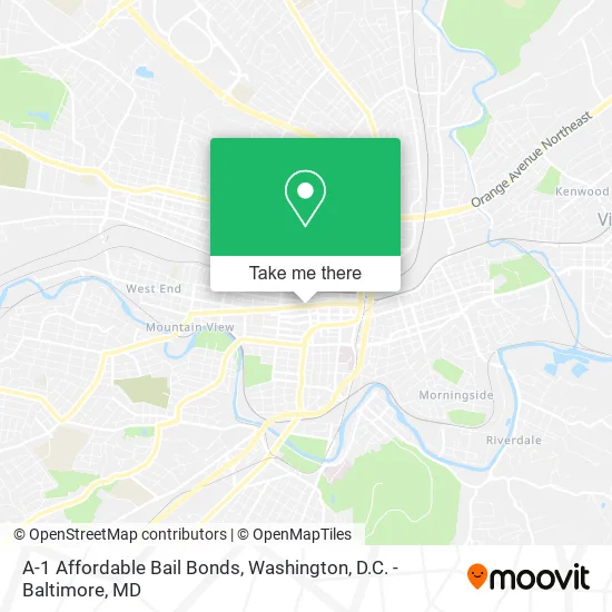 Mapa de A-1 Affordable Bail Bonds
