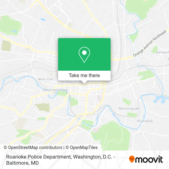 Roanoke Police Department map