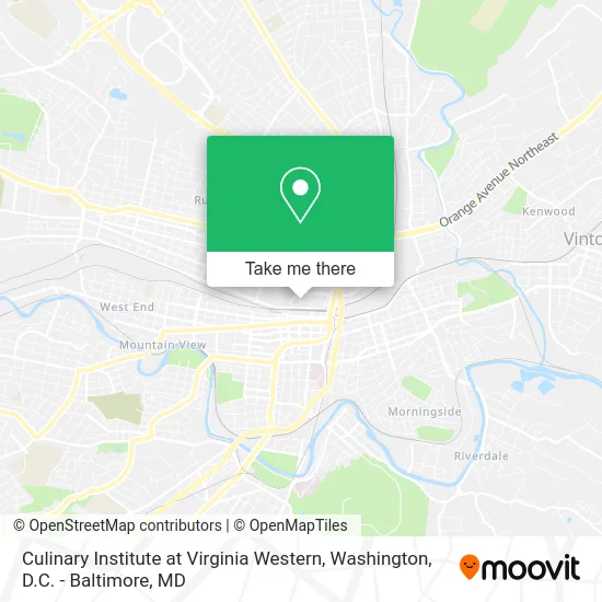 Culinary Institute at Virginia Western map