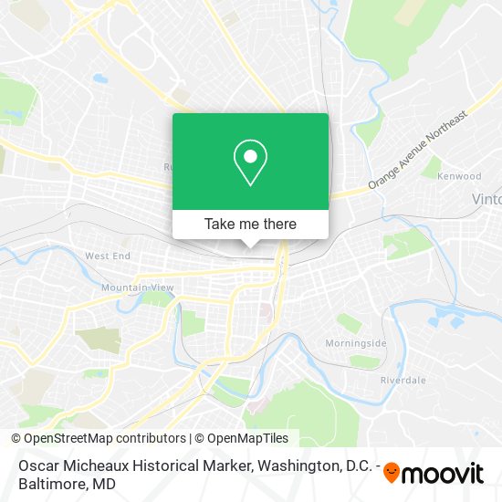 Oscar Micheaux Historical Marker map