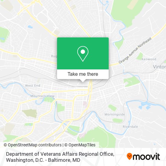 Mapa de Department of Veterans Affairs Regional Office