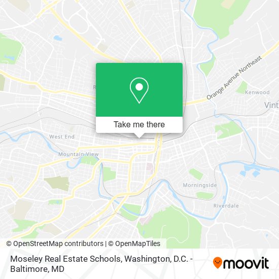 Moseley Real Estate Schools map
