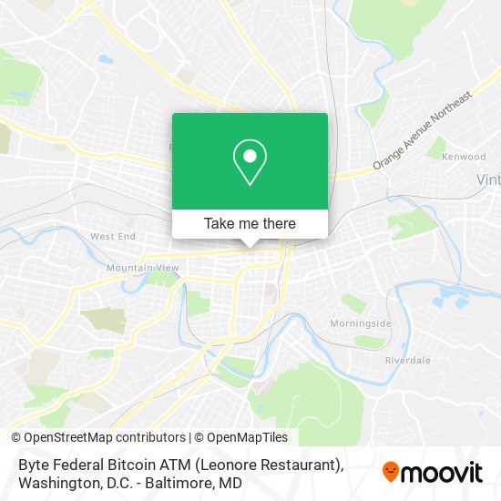 Byte Federal Bitcoin ATM (Leonore Restaurant) map