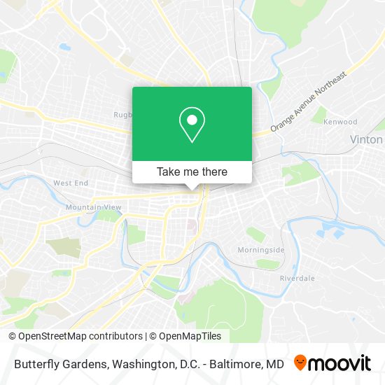 Butterfly Gardens map