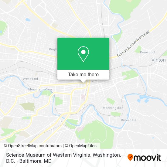 Science Museum of Western Virginia map