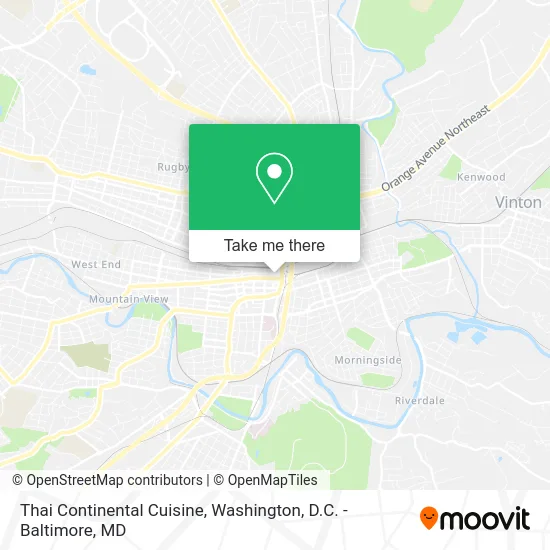 Thai Continental Cuisine map