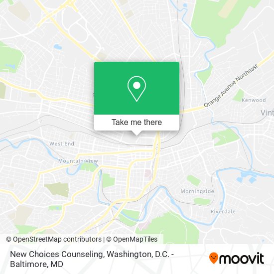 New Choices Counseling map