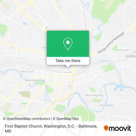 First Baptist Church map
