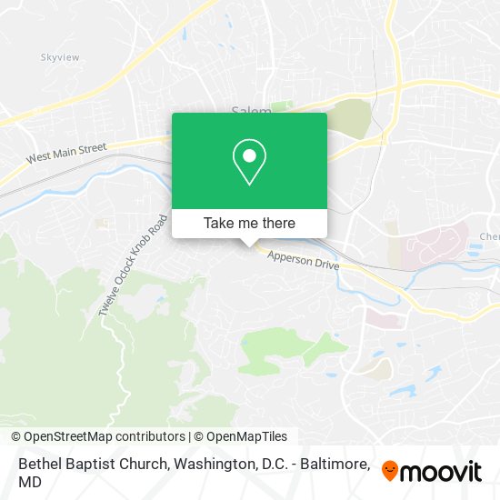 Bethel Baptist Church map