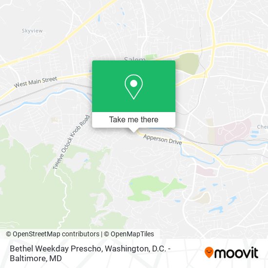 Bethel Weekday Prescho map