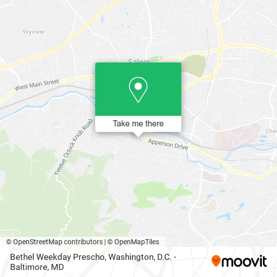 Bethel Weekday Prescho map