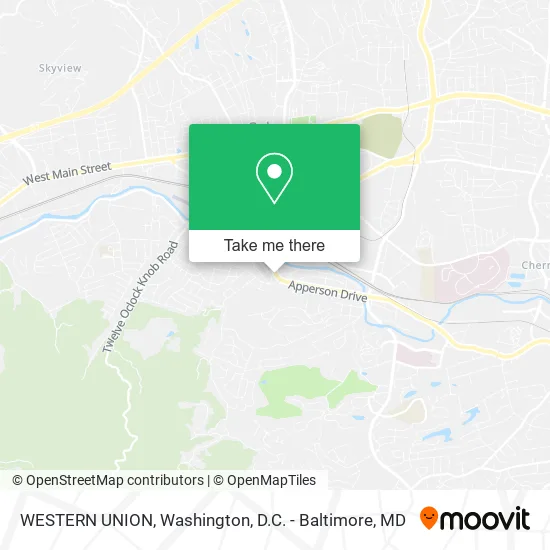 WESTERN UNION map