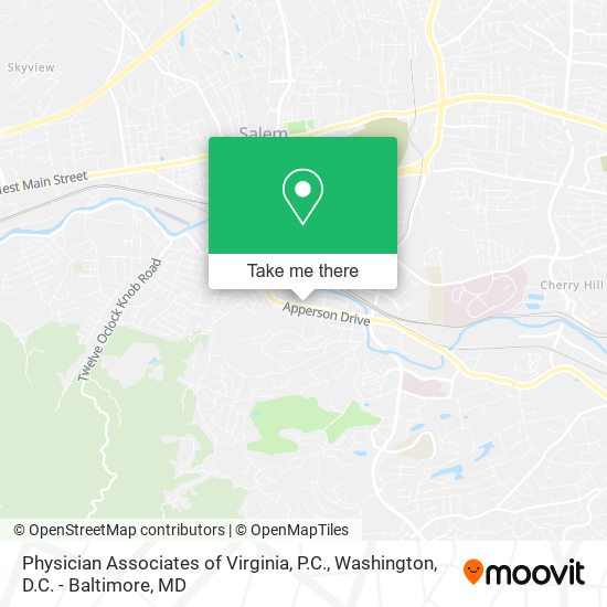 Mapa de Physician Associates of Virginia, P.C.