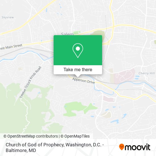 Church of God of Prophecy map
