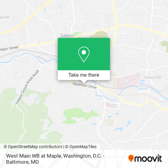 West Main WB at Maple map