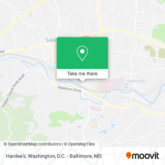 Hardee's map