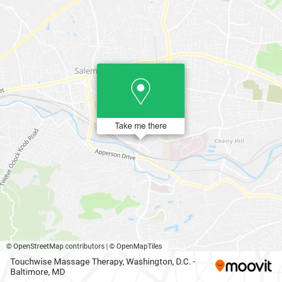 Touchwise Massage Therapy map