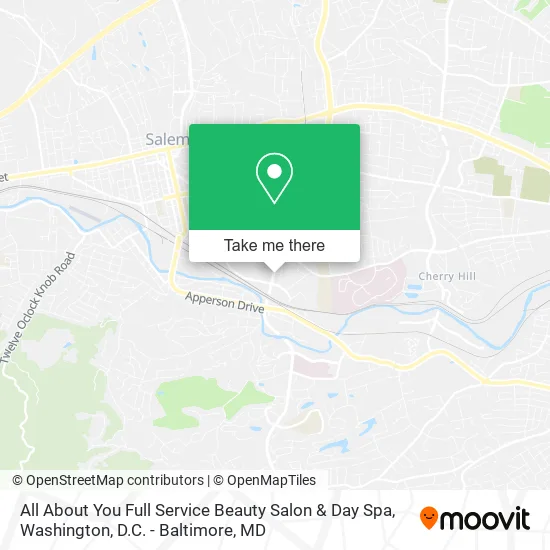 All About You Full Service Beauty Salon & Day Spa map