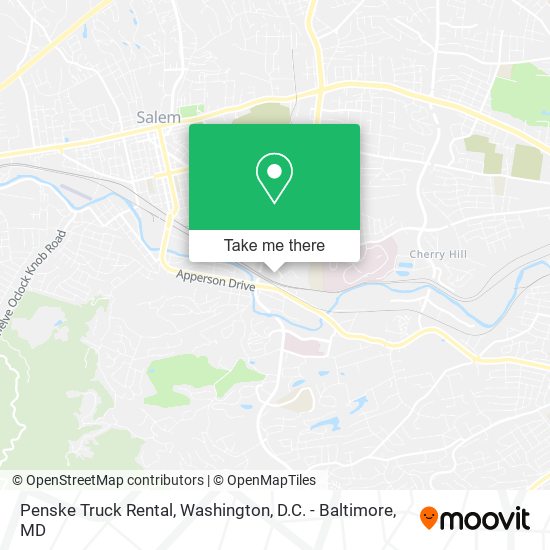 Penske Truck Rental map
