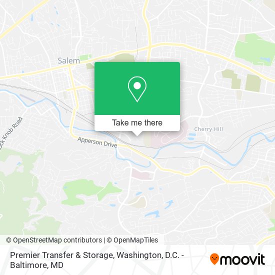 Premier Transfer & Storage map