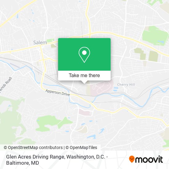 Glen Acres Driving Range map