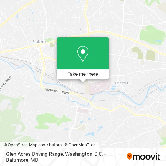 Glen Acres Driving Range map