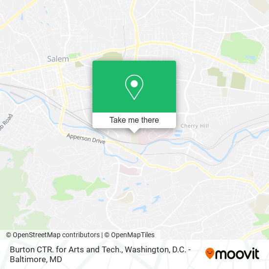 Mapa de Burton CTR. for Arts and Tech.