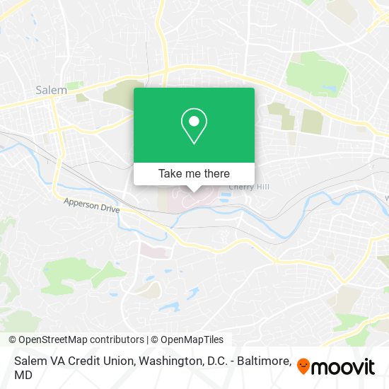 Salem VA Credit Union map